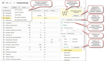 Список номенклатуры теперь полноценное рабочее место